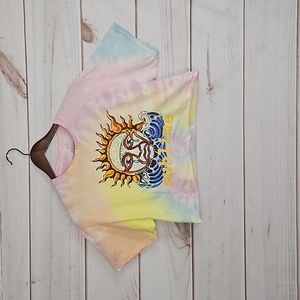 Sublime Tie Dye Graphic Crop Top - Small